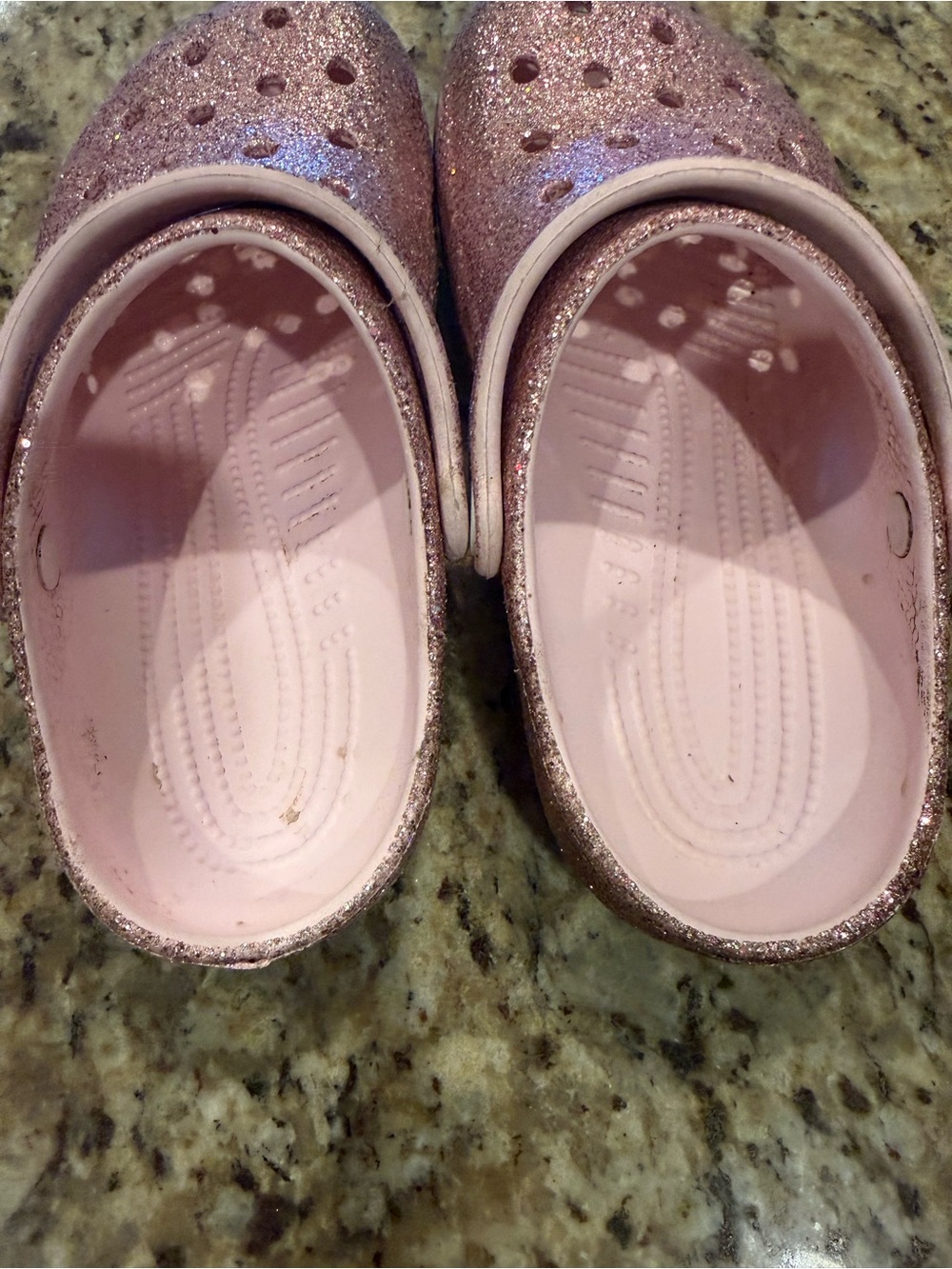 Sz3 CROCS Kids Glitter Clog - Pink - Picture 3 of 4